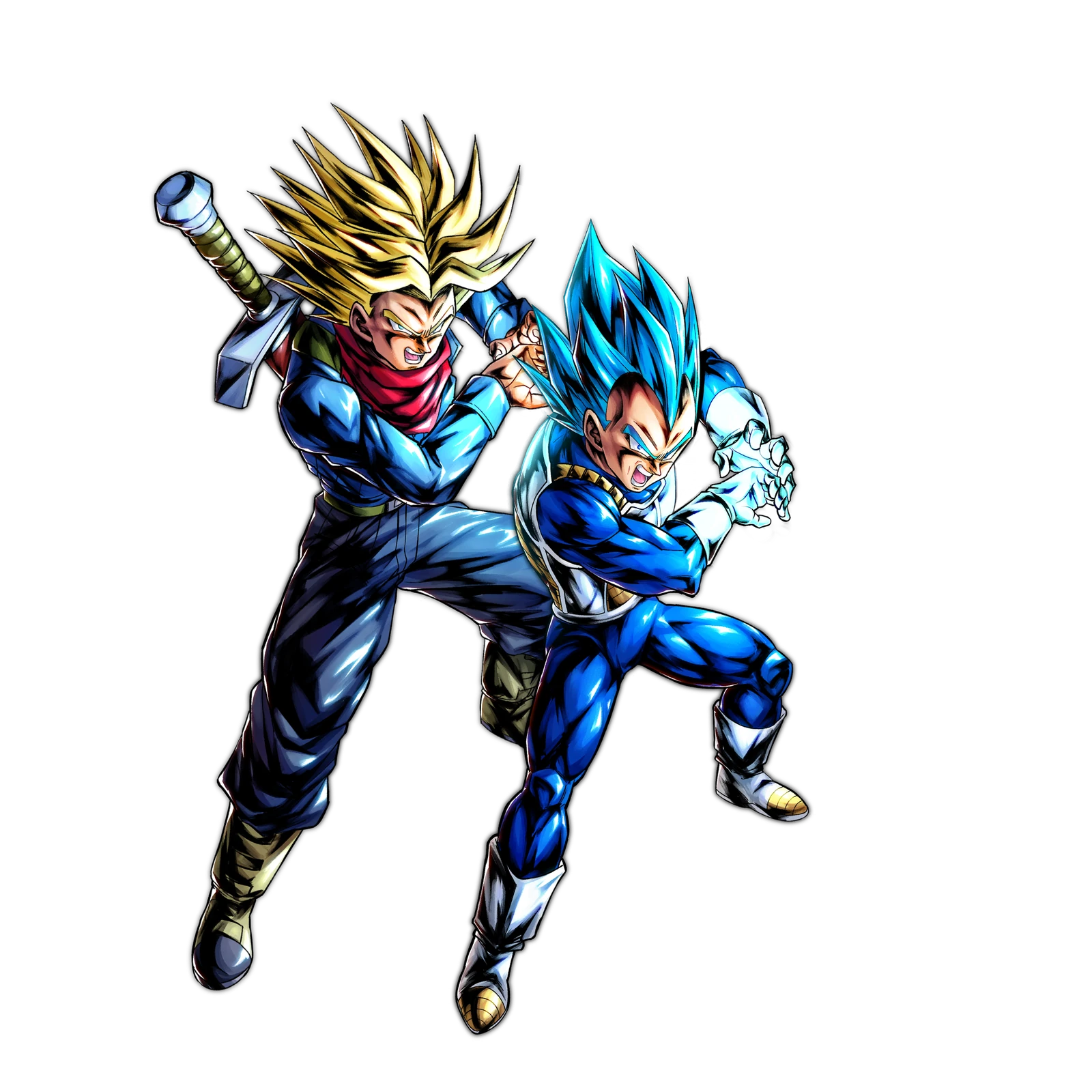 Super Saiyan 2 & Super Saiyan God SS Trunks (Adult) & Vegeta