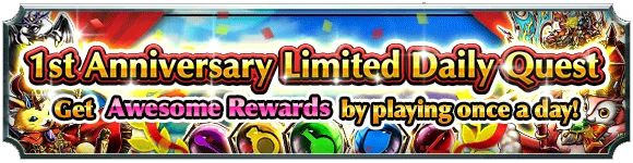 1st Anniversary Limited Daily Quest