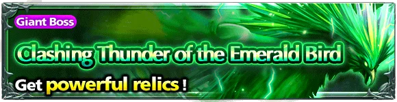 Clashing Thunder of the Emerald Bird dungeon banner