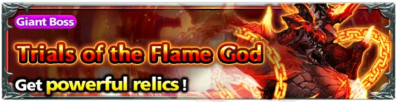 Trials of the Flame God dungeon banner