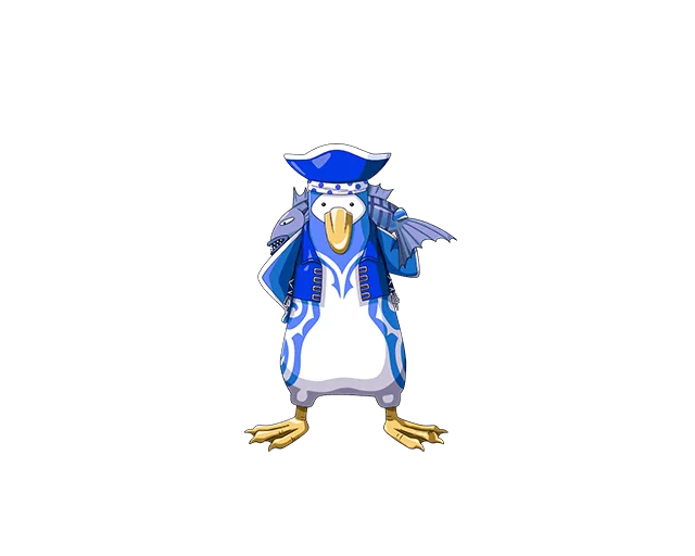 Blue Pirate Penguin