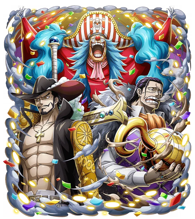 Buggy & Crocodile & Mihawk